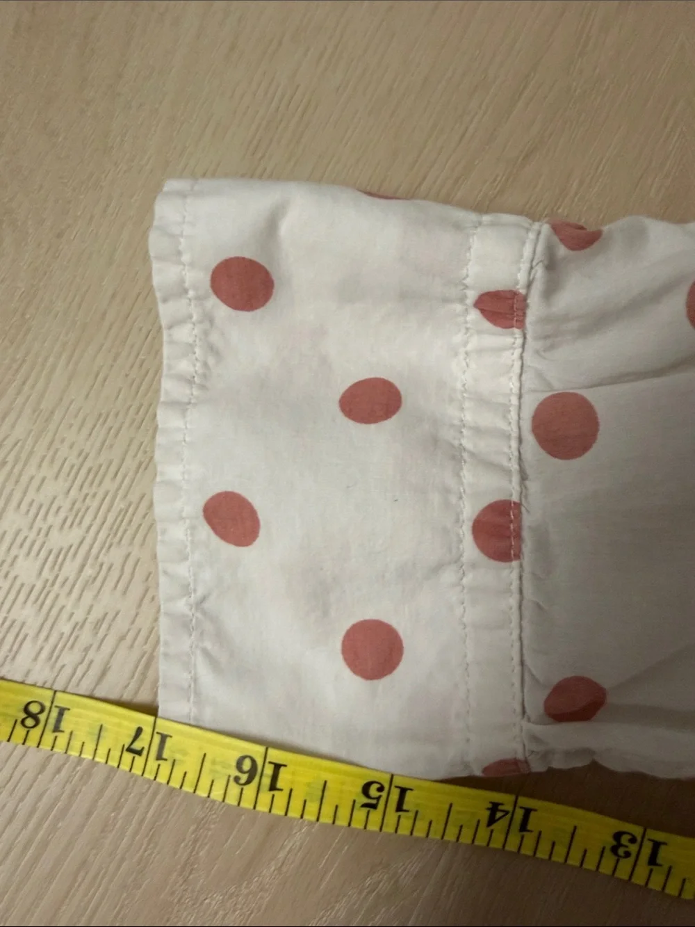 J. Crew Cream Button-Down Shirt with Pink Polka Dots